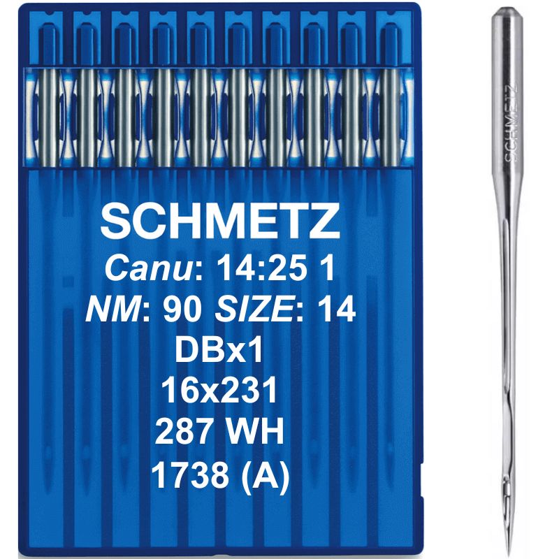 Igły Schmetz 90 z okrągłą / cienką kolbą DBx1 16x231 10szt.