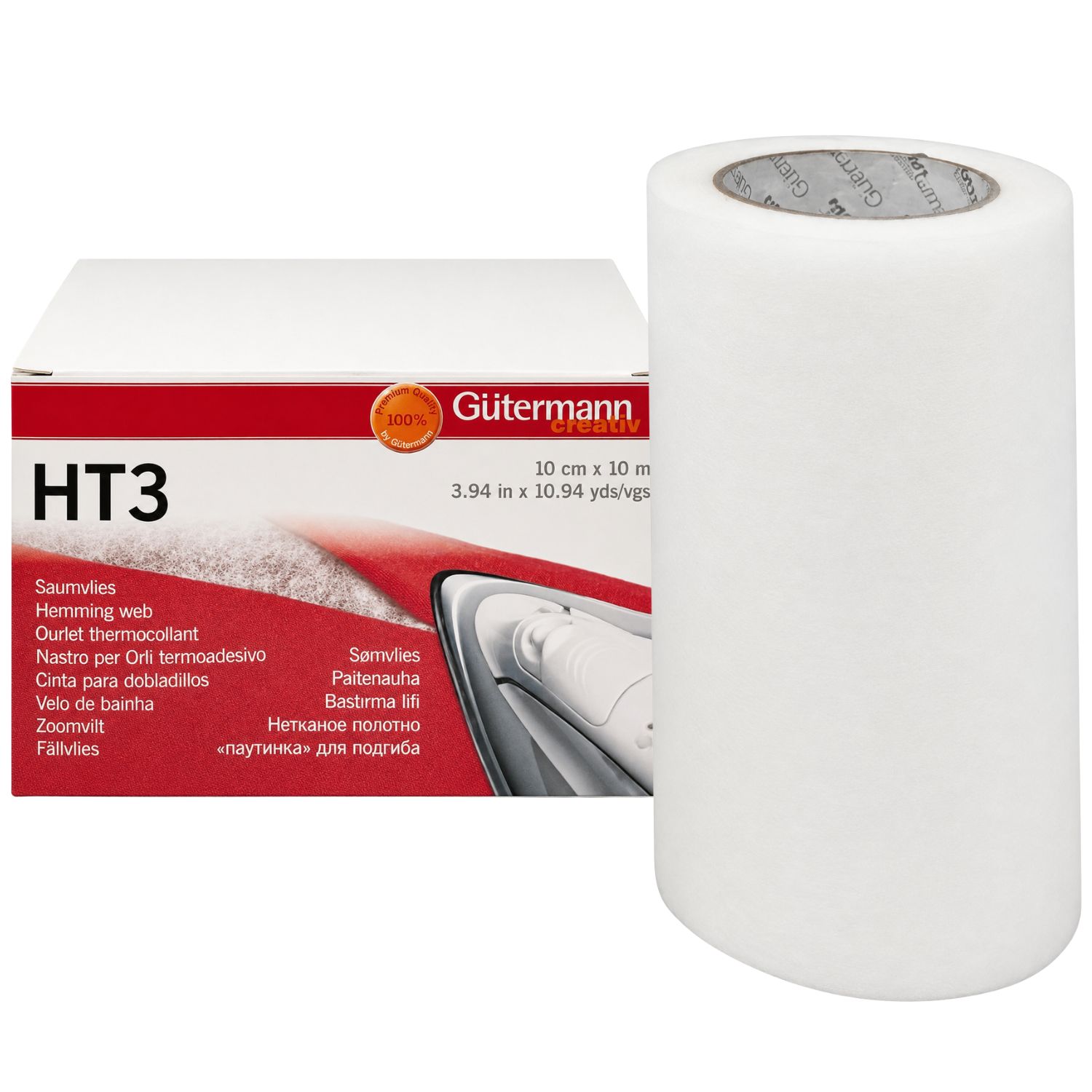 Sposób użycia taśmy termoprzylepnej Gutermann HT3