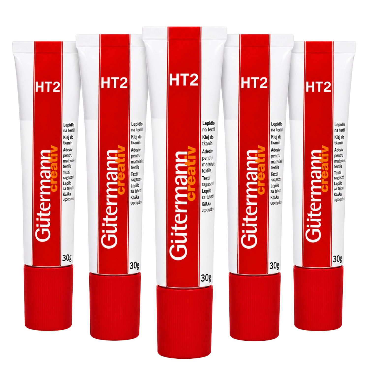 Zestaw 5 klejów do tkanin GUTERMANN HT2 30 g