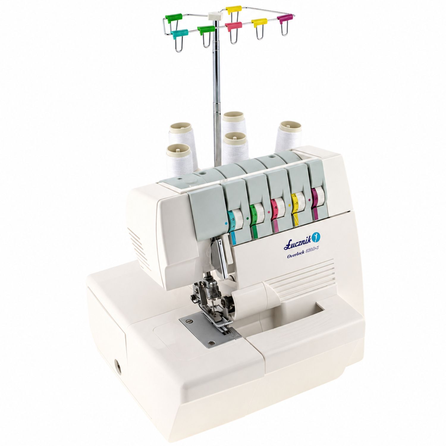Kolorowy system nawlekania i regulatory nici Łucznik 820D5