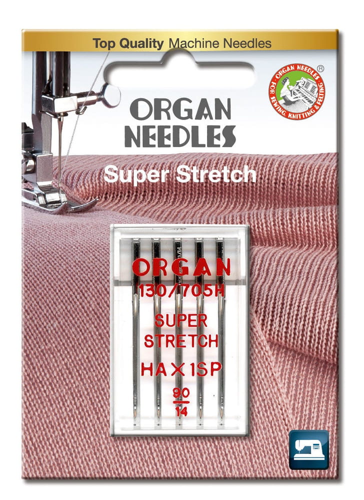 Igły półpłaskie Organ HAx1SP do stretchu 90 blistr