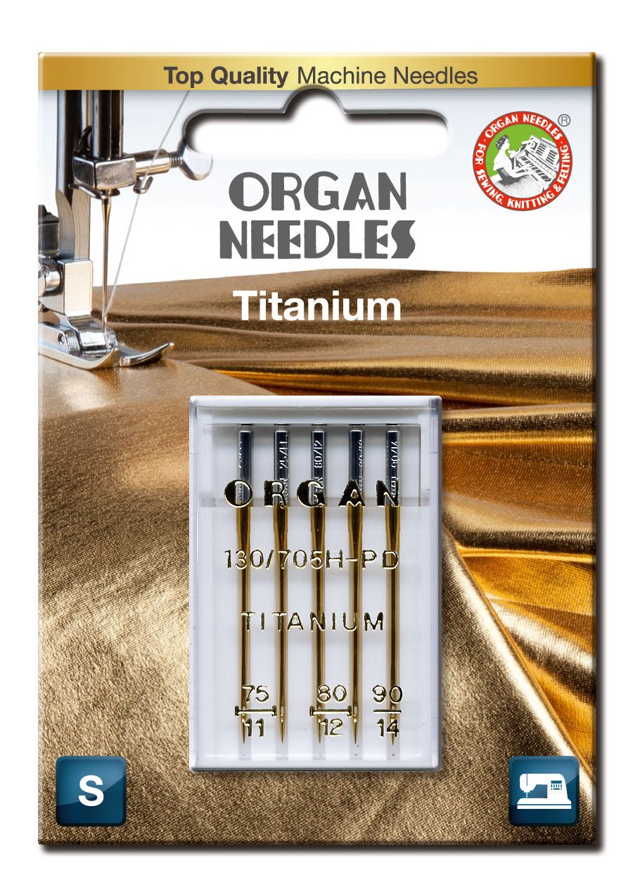Igły półpłaskie Organ 130/705H TYTAN MIX 75-90 blistr