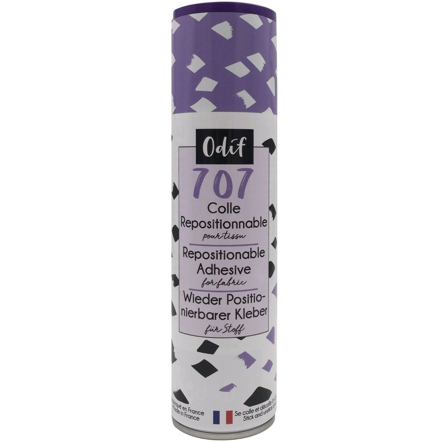 Klej tymczasowy spray 250ml ODIF 707 do materiałów i regeneracji mat ploterów